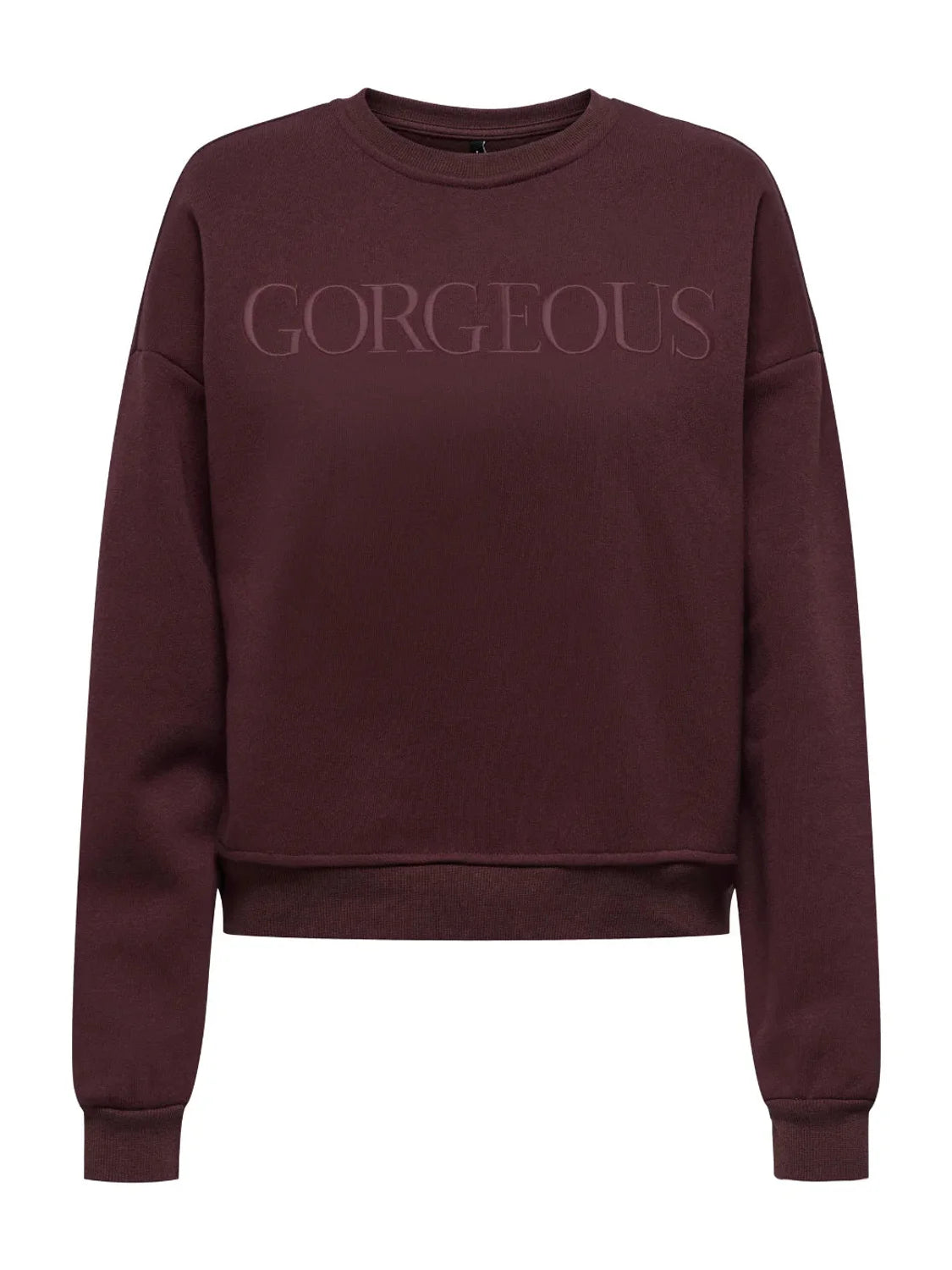 Sudadera ONLY Elisanna Chocolate | Bicos de Fío