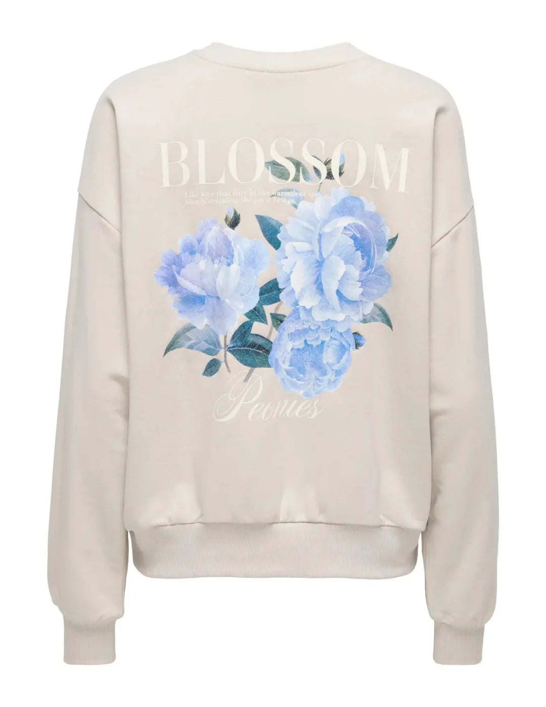 Sudadera ONLY Fleur Beige | Bicos de Fío