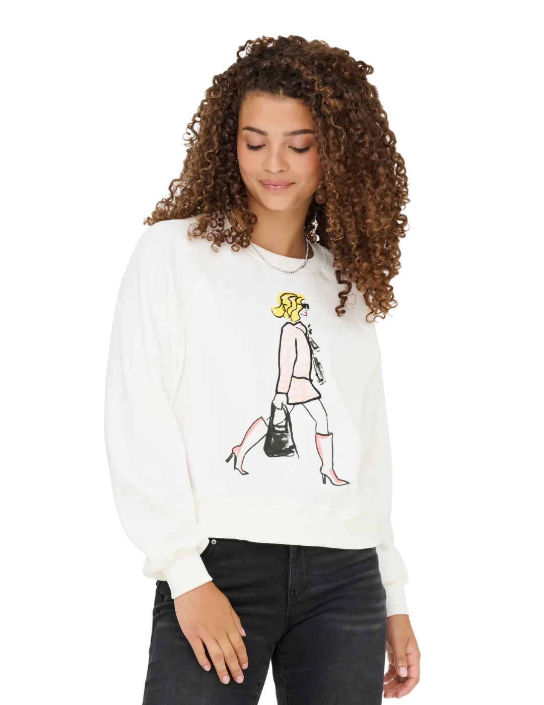 Sudadera ONLY Labinet Blanco | Bicos de Fío