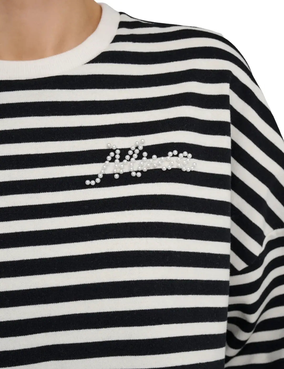 Sudadera Rayas ONLY Liza Negro | Bicos de Fío