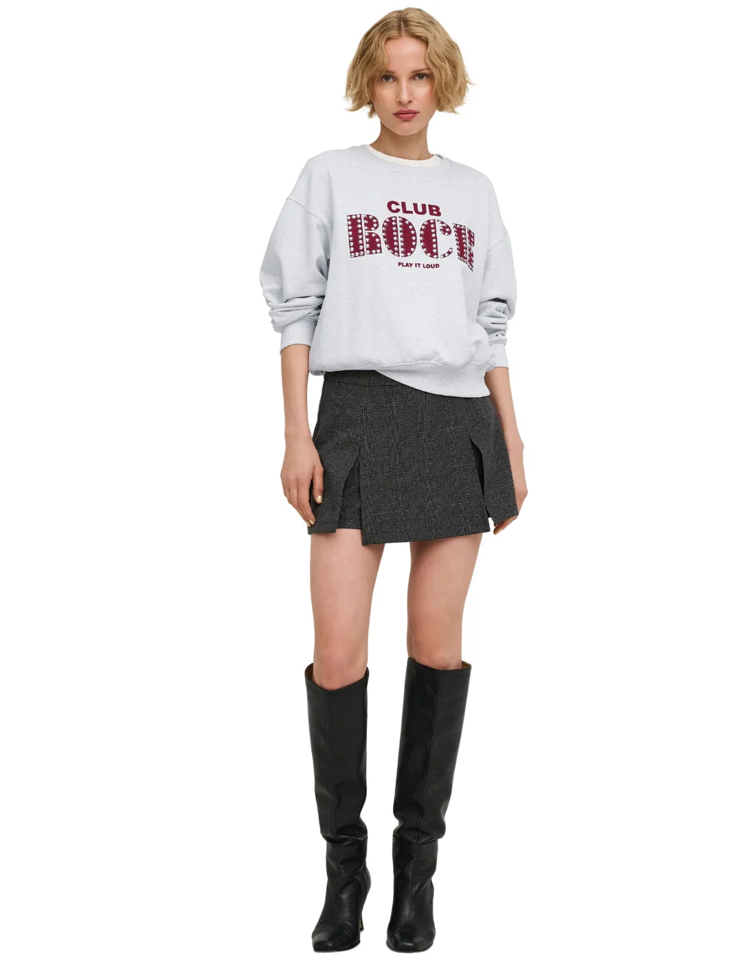 Sudadera ONLY Olise Gris | Bicos de Fío