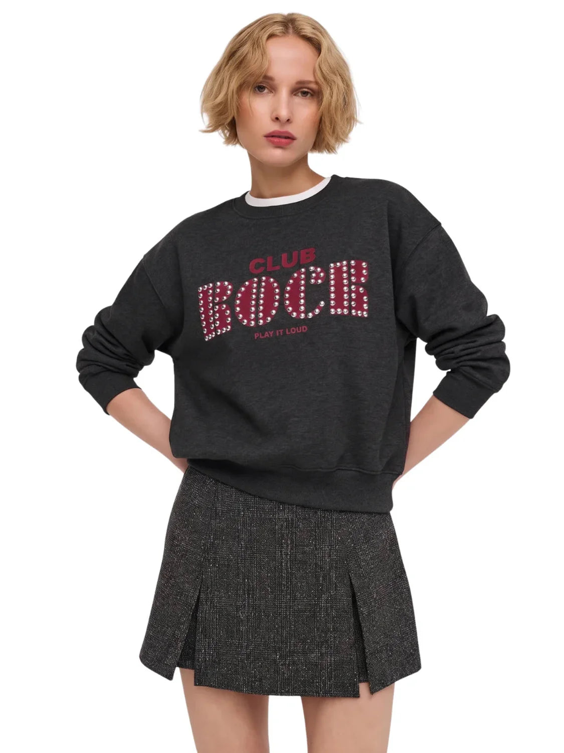 Sudadera ONLY Olise Negro | Bicos de Fío
