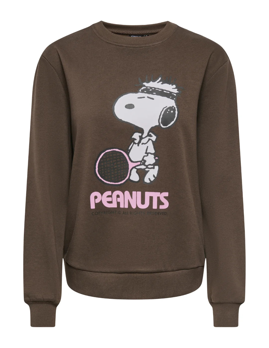 Sudadera ONLY Snoopy Marrón | Bicos de Fío
