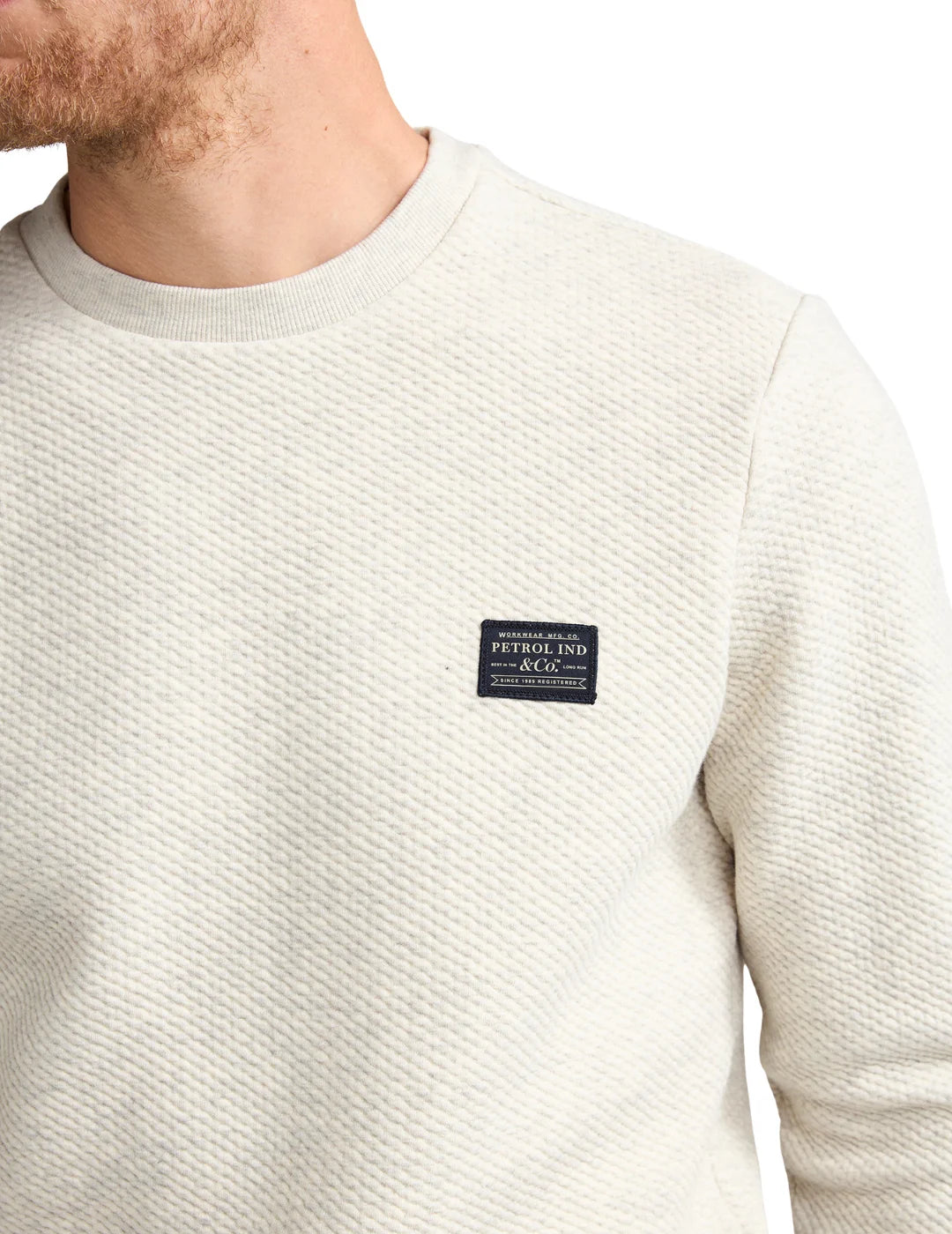 Sudadera Petrol Industries Ironwall Blanco | Bicos de Fío