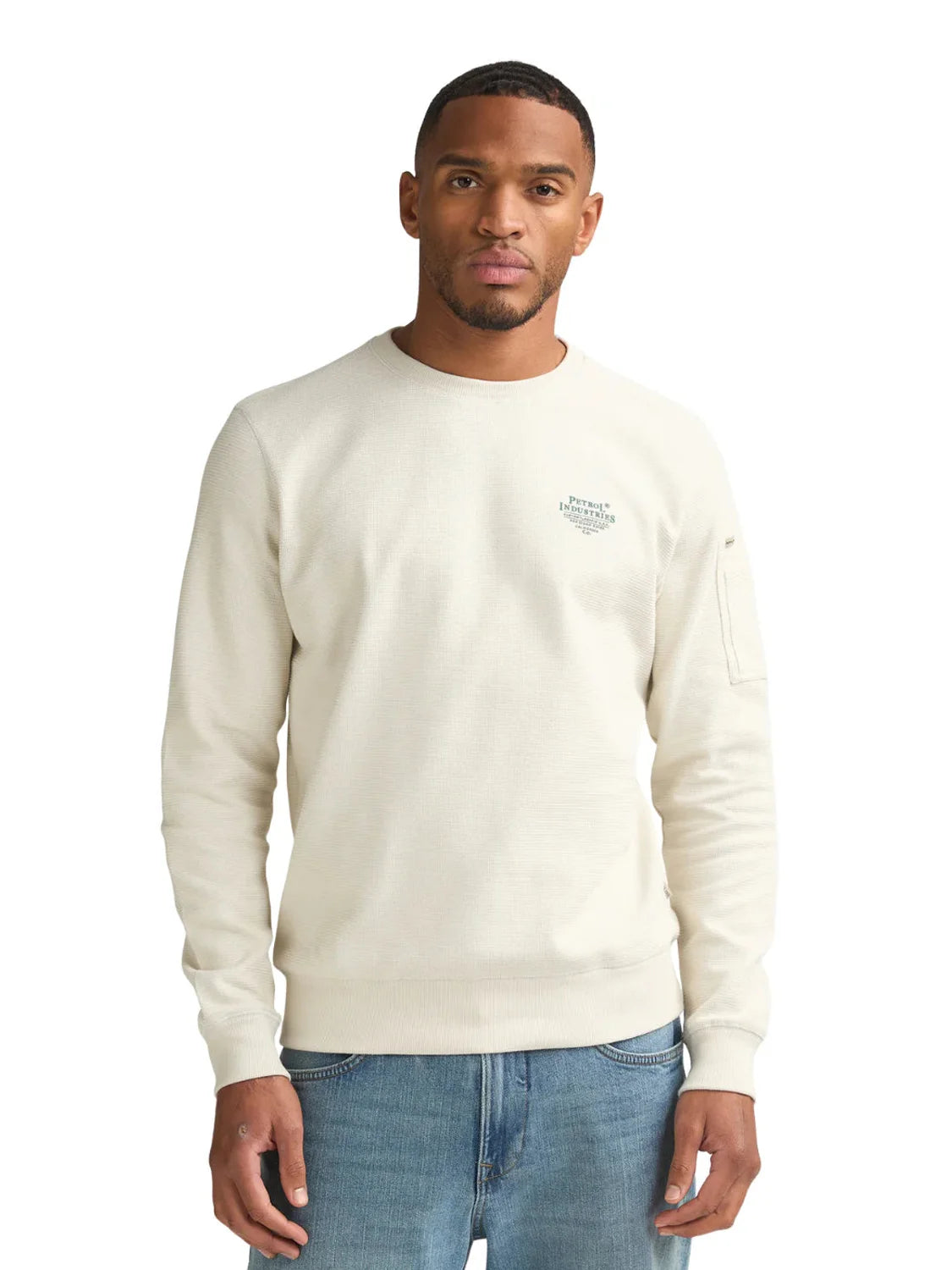 Sudadera Petrol Industries Furia Blanco | Bicos de Fío