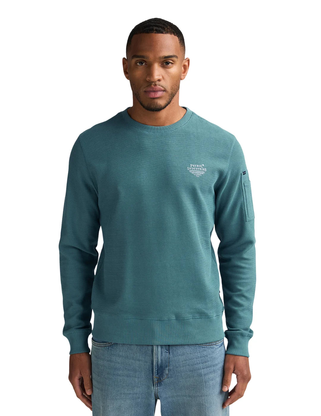 Sudadera Petrol Industries Furia Verde | Bicos de Fío