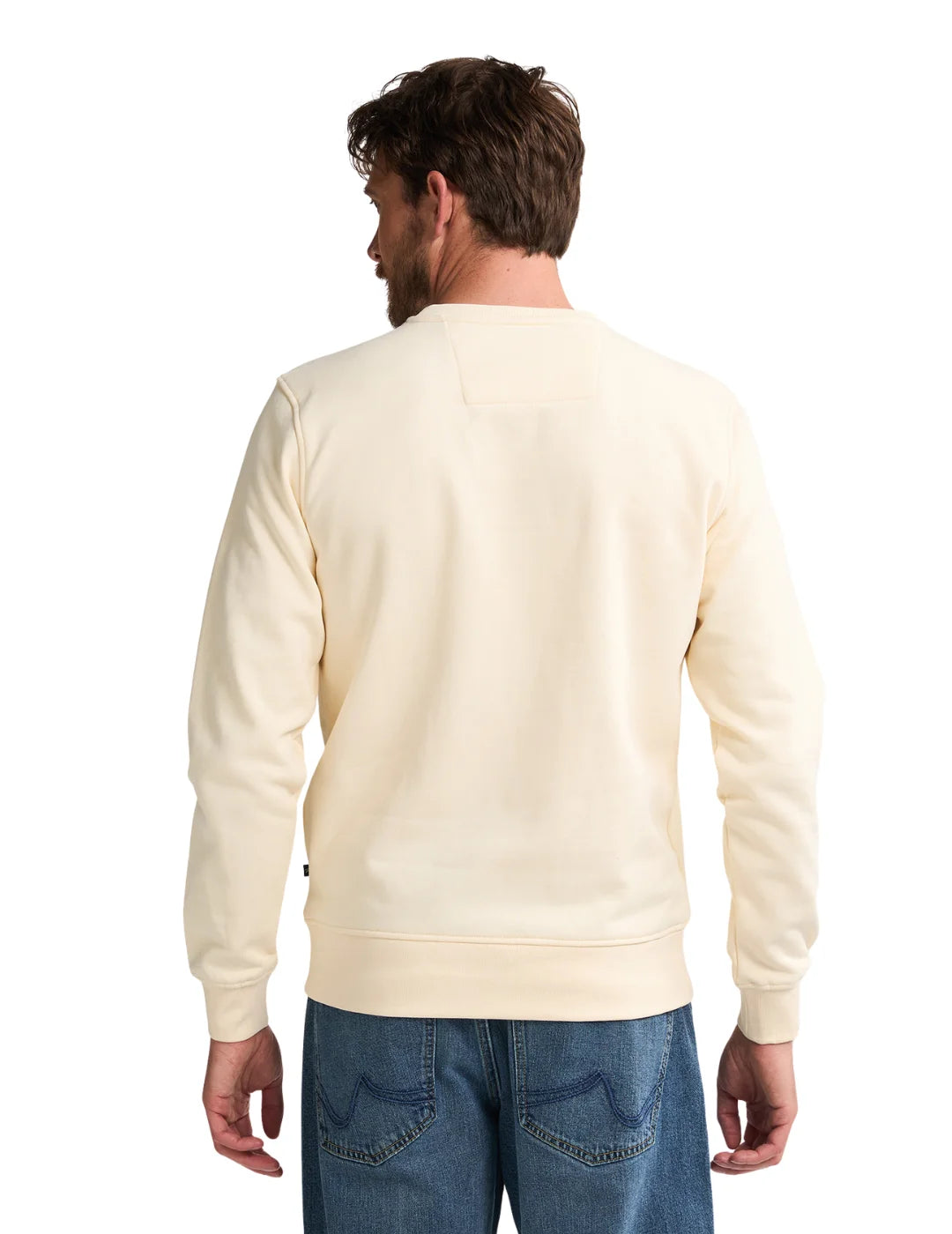 Sudadera Petrol Industries Logo Flor Beige | Bicos de Fío