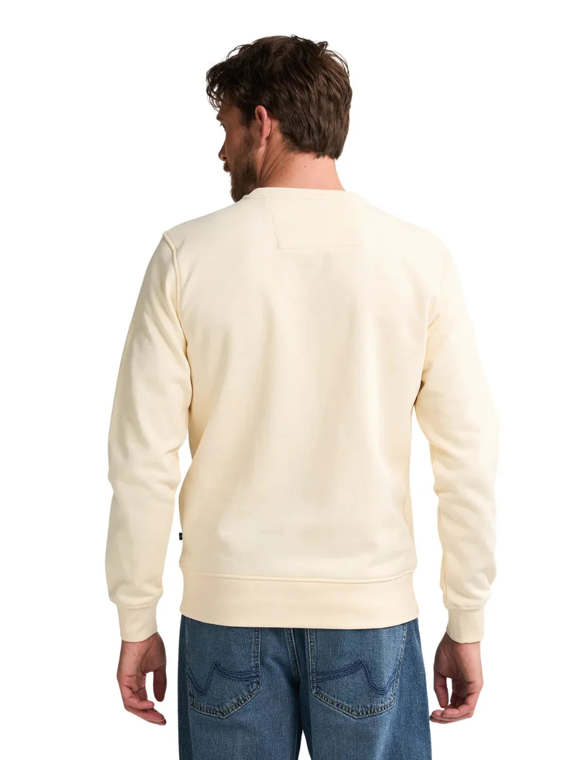 Sudadera Petrol Industries Logo Flor Beige | Bicos de Fío