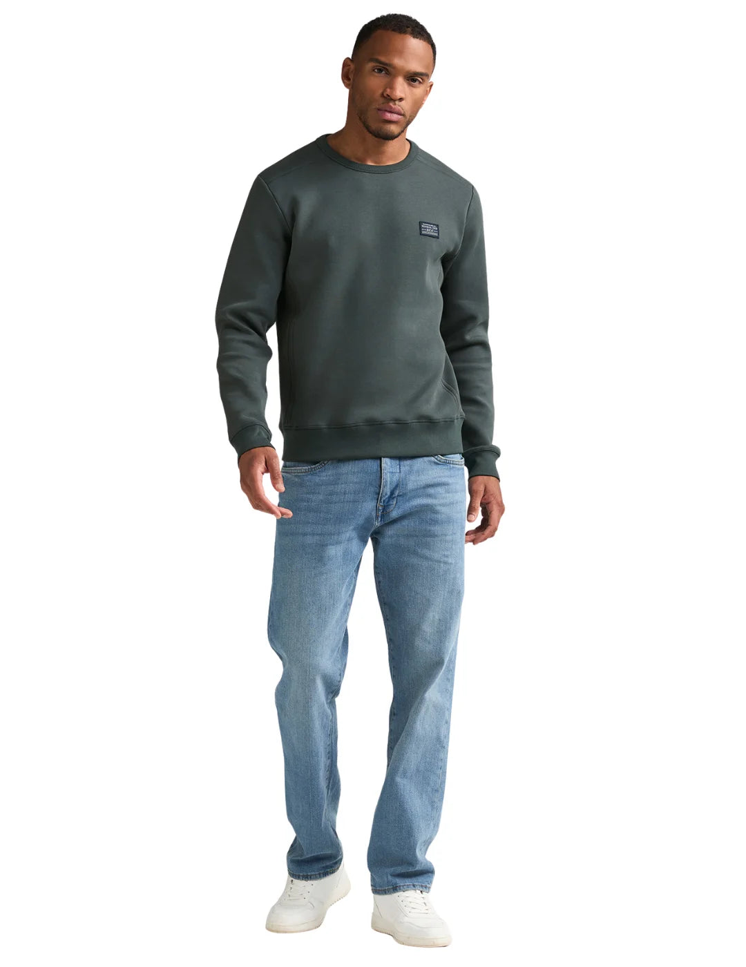 Sudadera Petrol Industries SWR349 Steel Green | Bicos de Fío