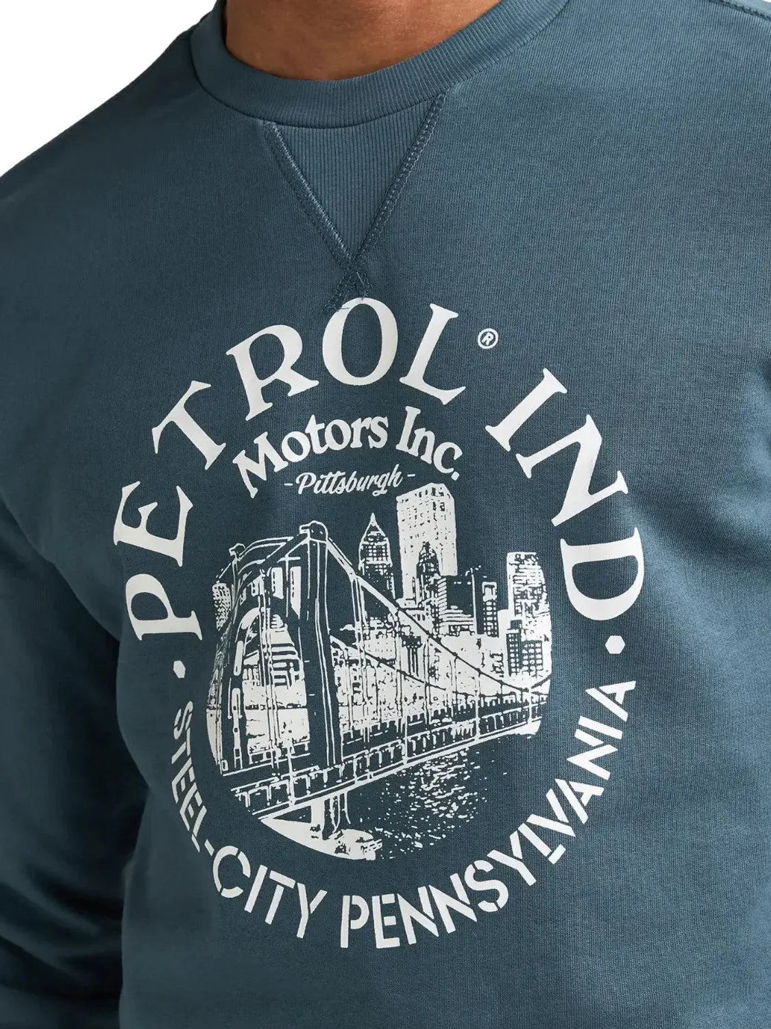 Sudadera Petrol Industries SWR864 Storm Blue | Bicos de Fío