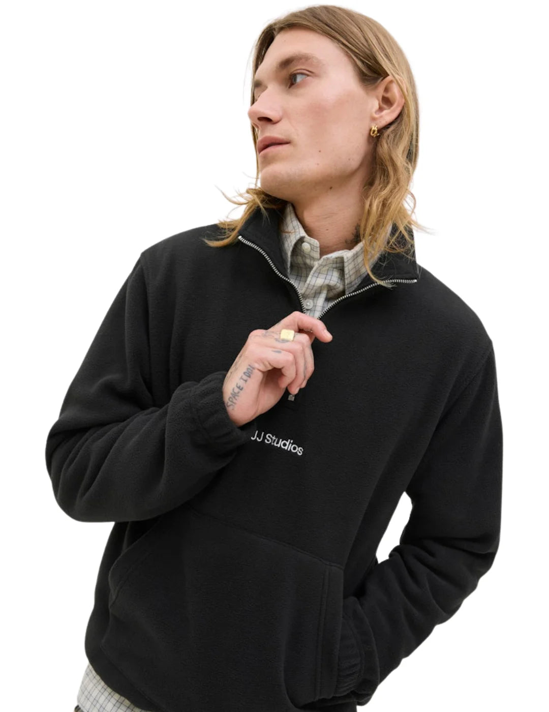 Sudadera Polar Jack&Jones Soho Negro | Bicos de Fío