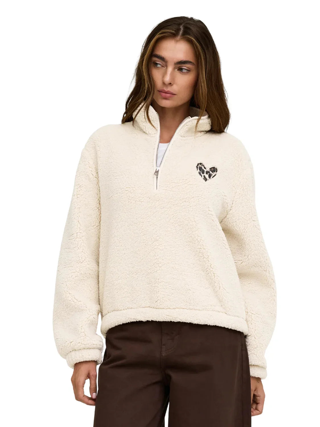 Sudadera Polar ONLY New Dallas Crudo | Bicos de Fío