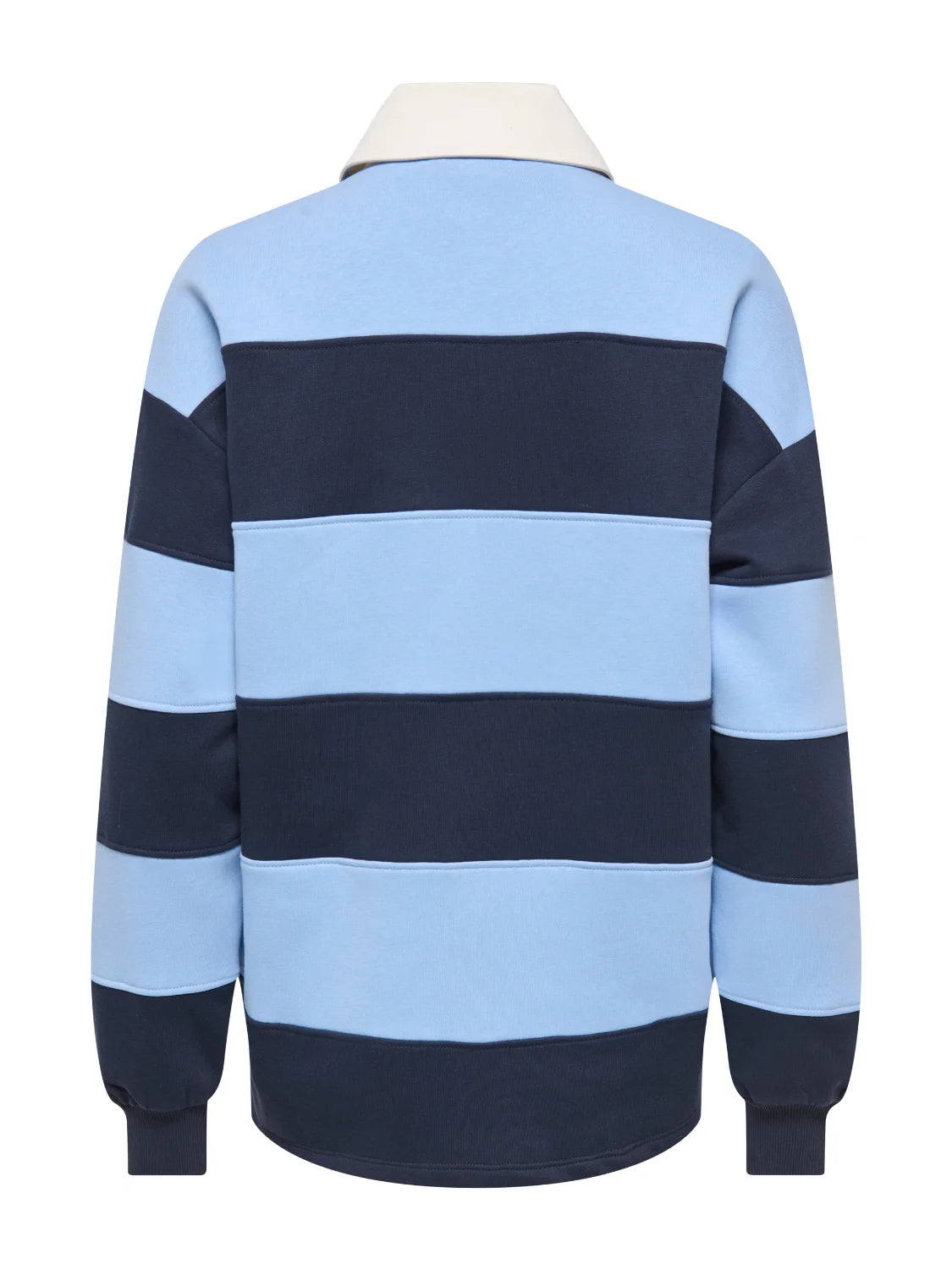 Sudadera Polo ONLY Nara Rayas Azul | Bicos de Fío