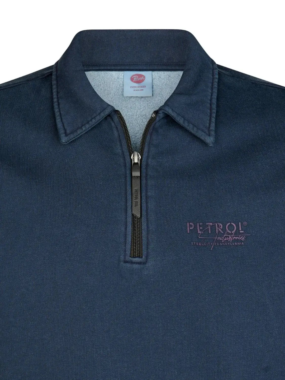 Sudadera Polo Petrol Industries Millhall Azul Marino | Bicos de Fío