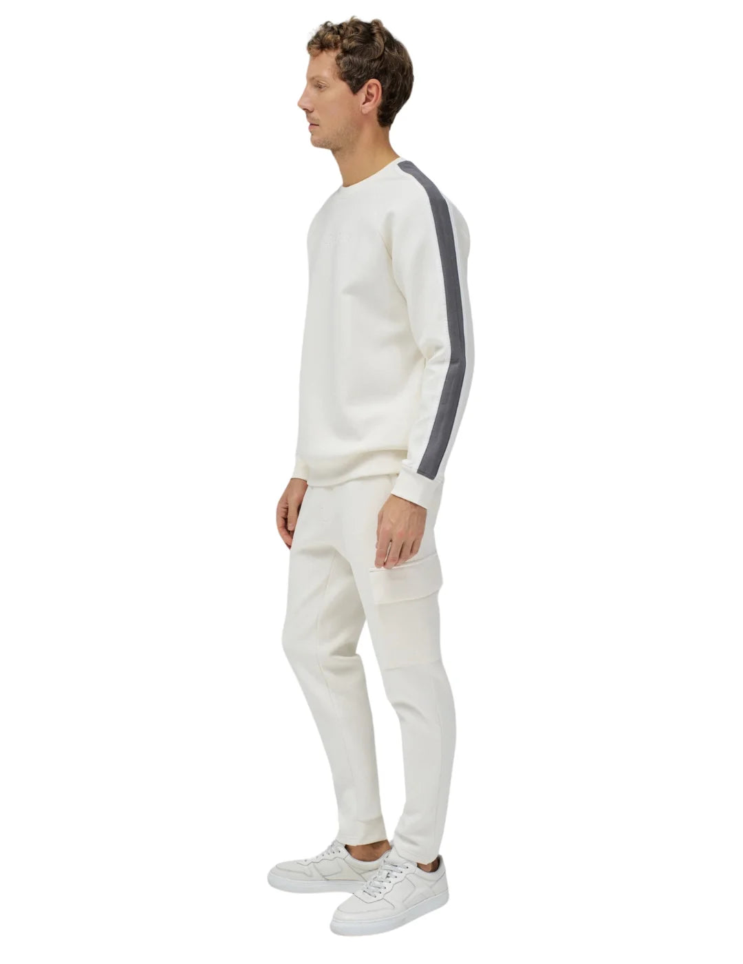 Sudadera Franja Lateral Salsa Jeans Arena | Bicos de Fío