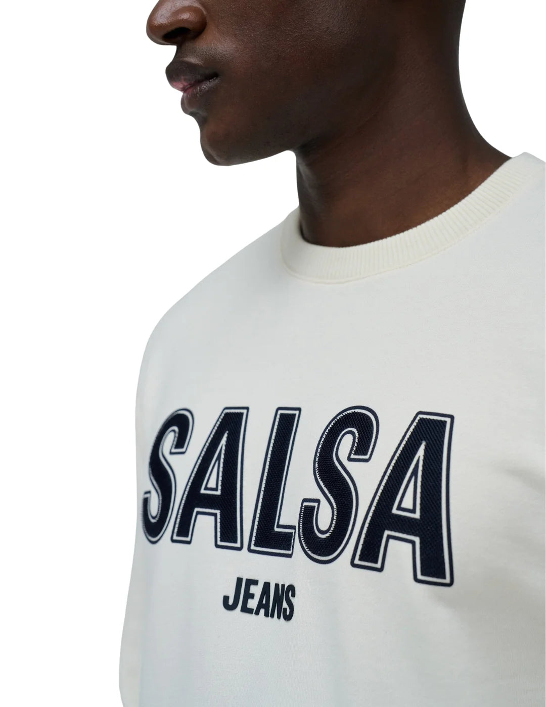 Sudadera French Terry Salsa Jeans Blanco | Bicos de Fío
