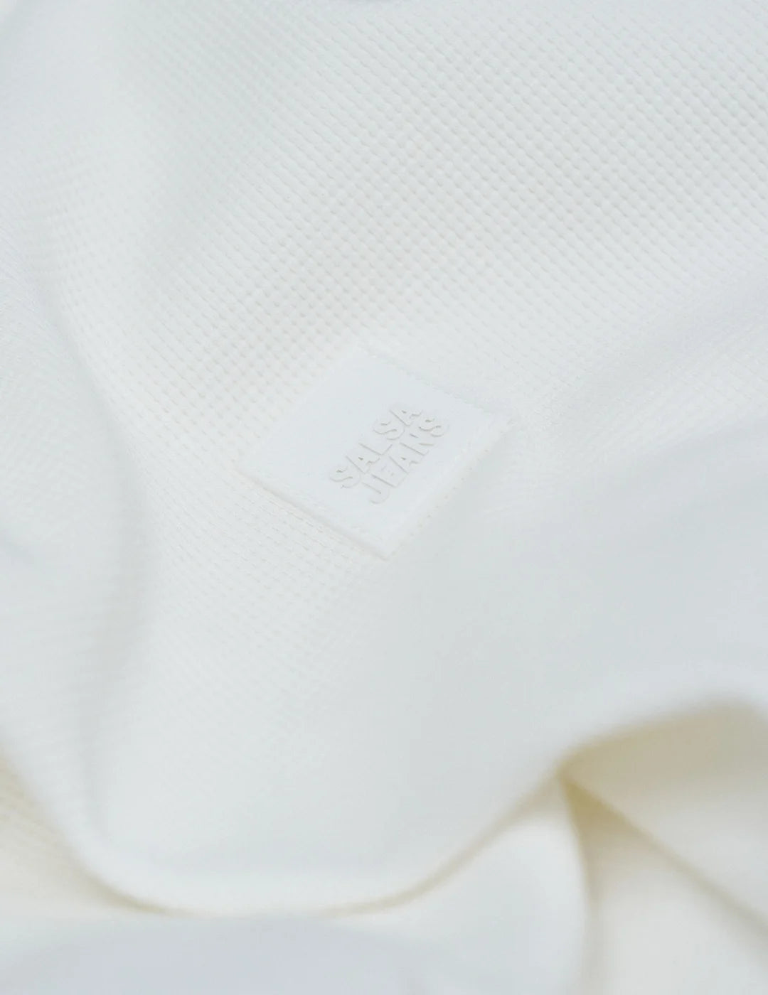 Sudadera Salsa Jeans Waffle Blanco | Bicos de Fío