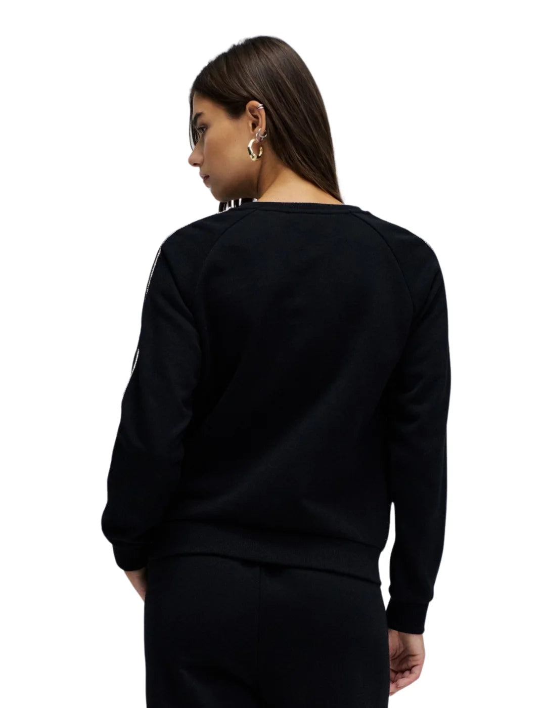 Sudadera Tweed Salsa Jeans Negro | Bicos de Fío