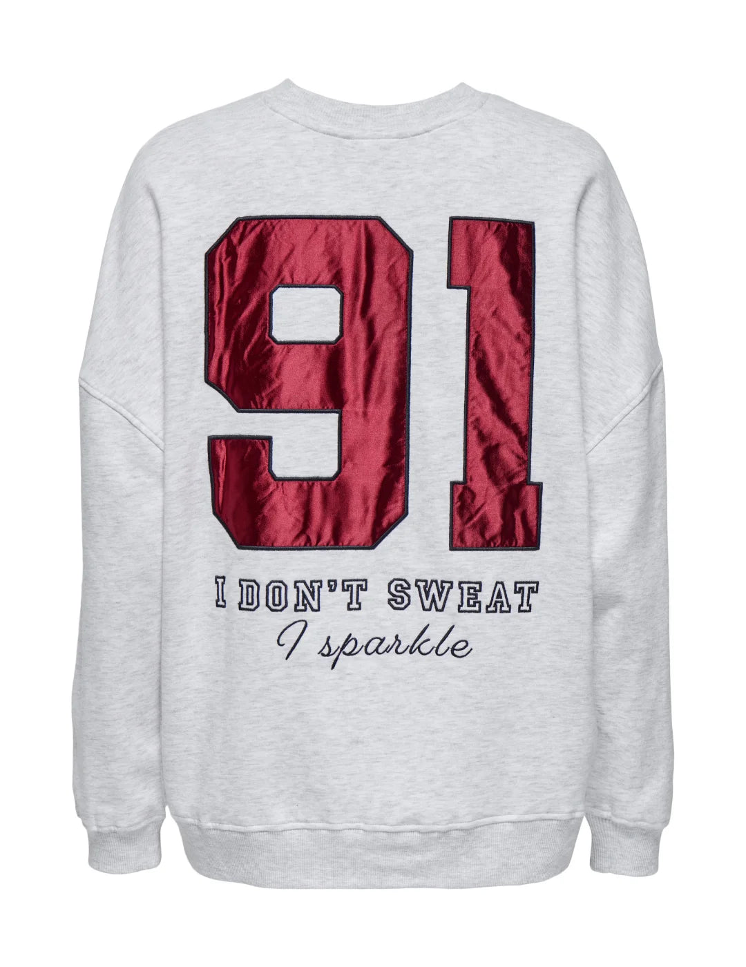 Sudadera ONLY Rillo Gris | Bicos de Fío