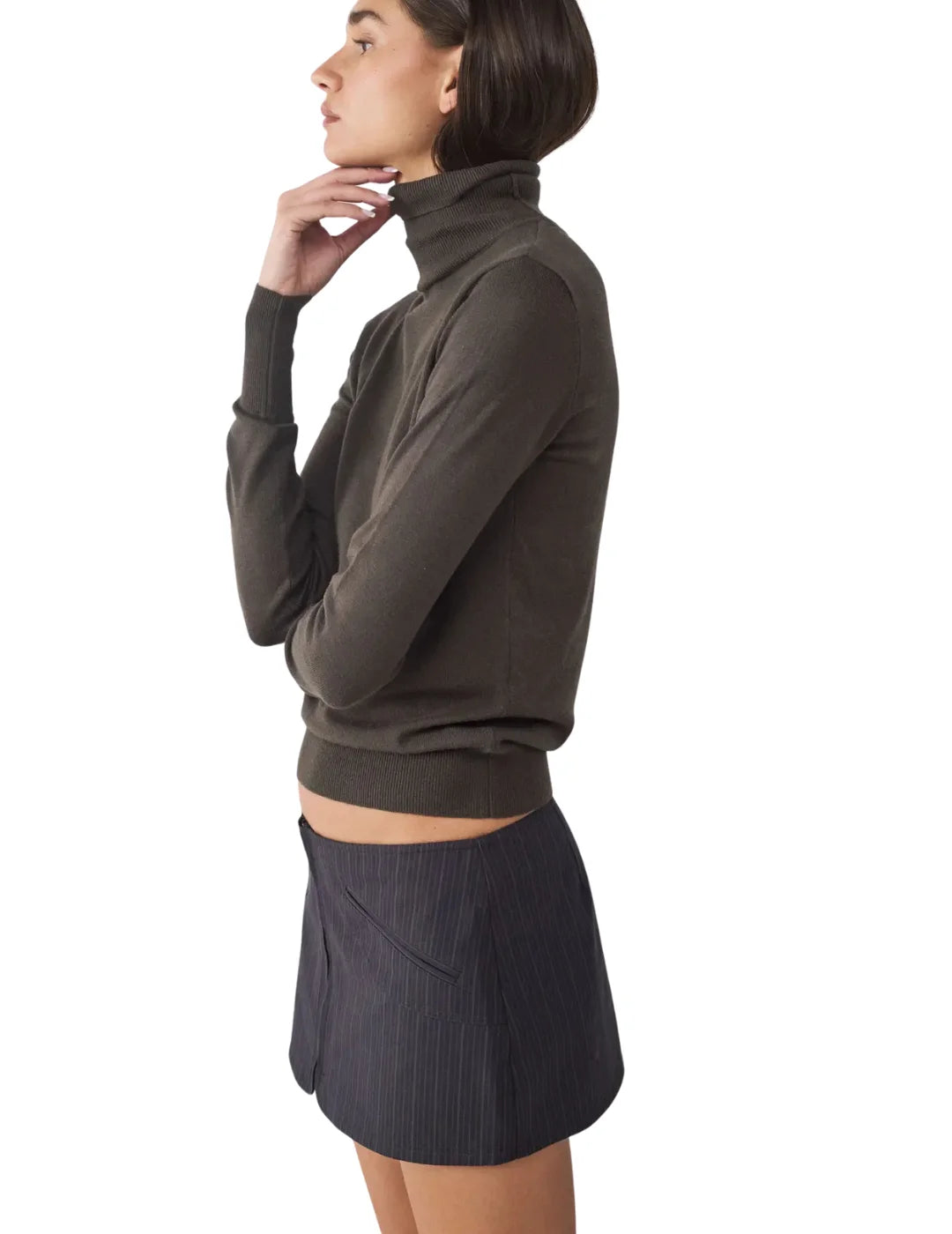 Jersey Cuello Alto BALMOHK Marrón | Bicos de Fío