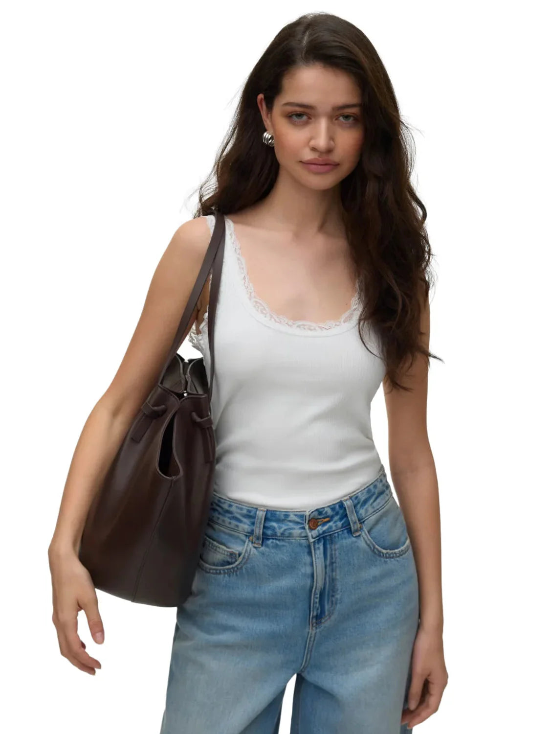 Top Tirantes Vero Moda Nana Blanco | Bicos de Fío