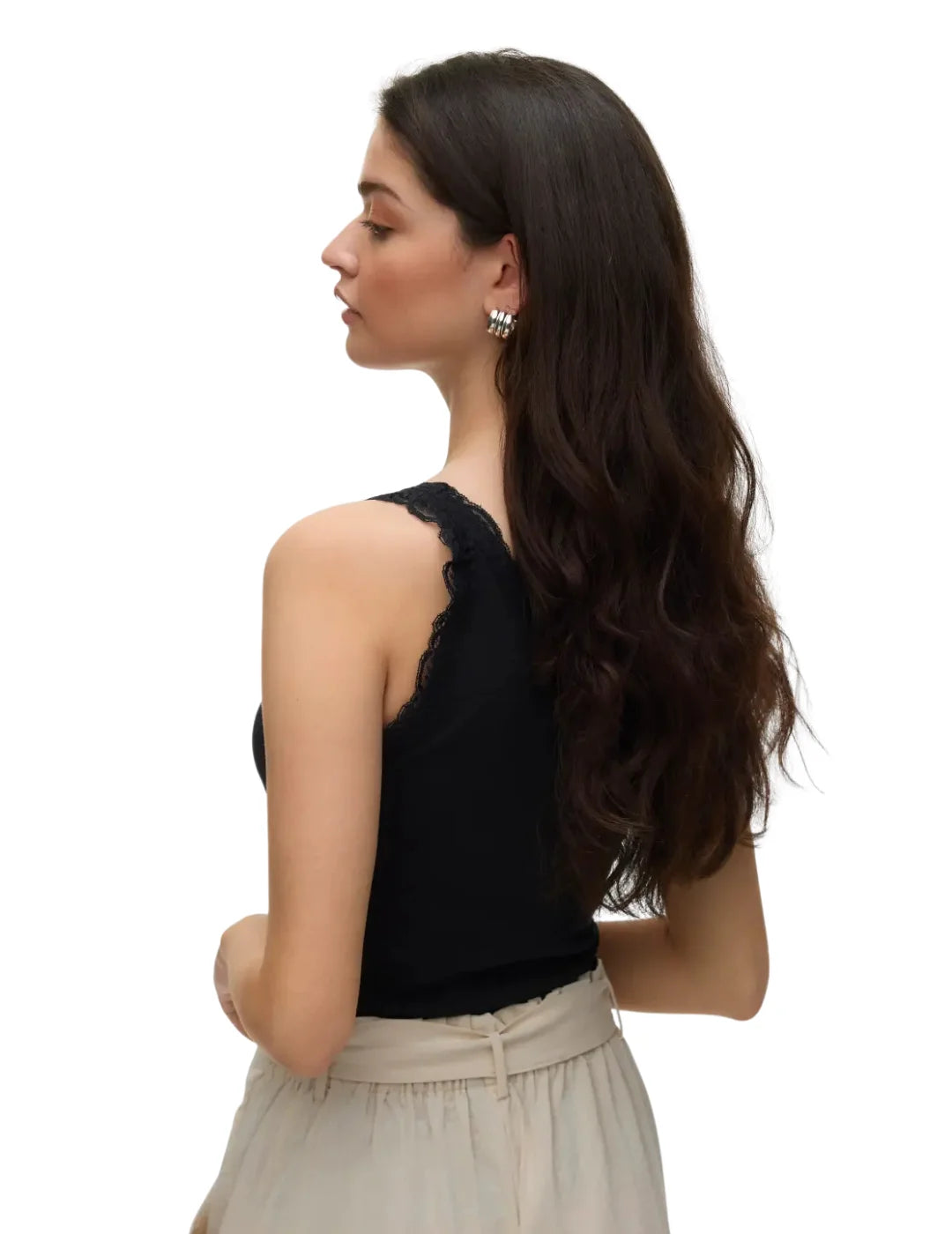 Top Tirantes Vero Moda Nana Negro | Bicos de Fío