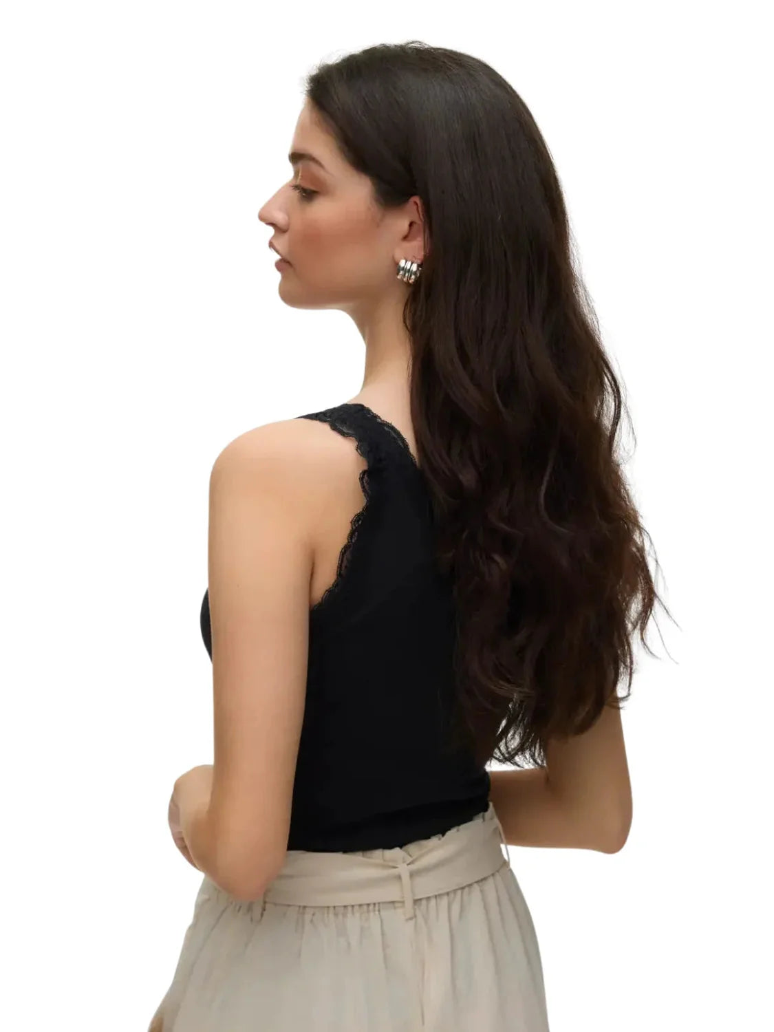 Top Tirantes Vero Moda Nana Negro | Bicos de Fío