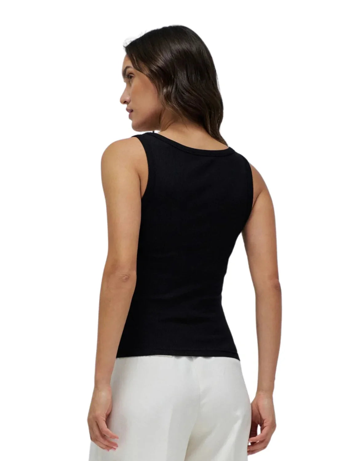 Top Básico Salsa Jeans Negro | Bicos de Fío