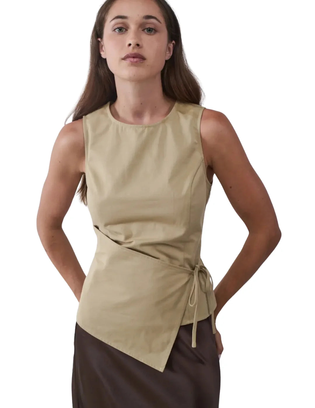 Top Envuelto BALMOHK Beige