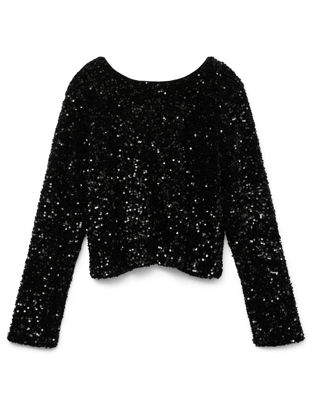 Top Lentejuelas Vero Moda Laila Negro | Bicos de Fío