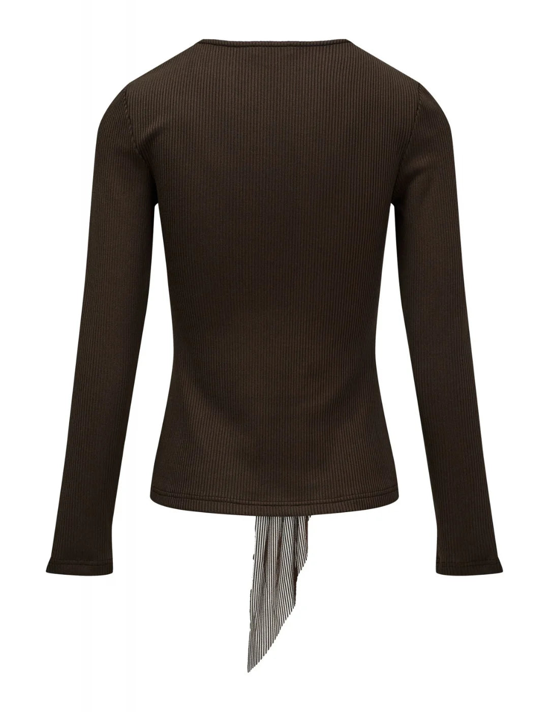 Top Lazo Delantero Salsa Jeans Marrón | Bicos de Fío