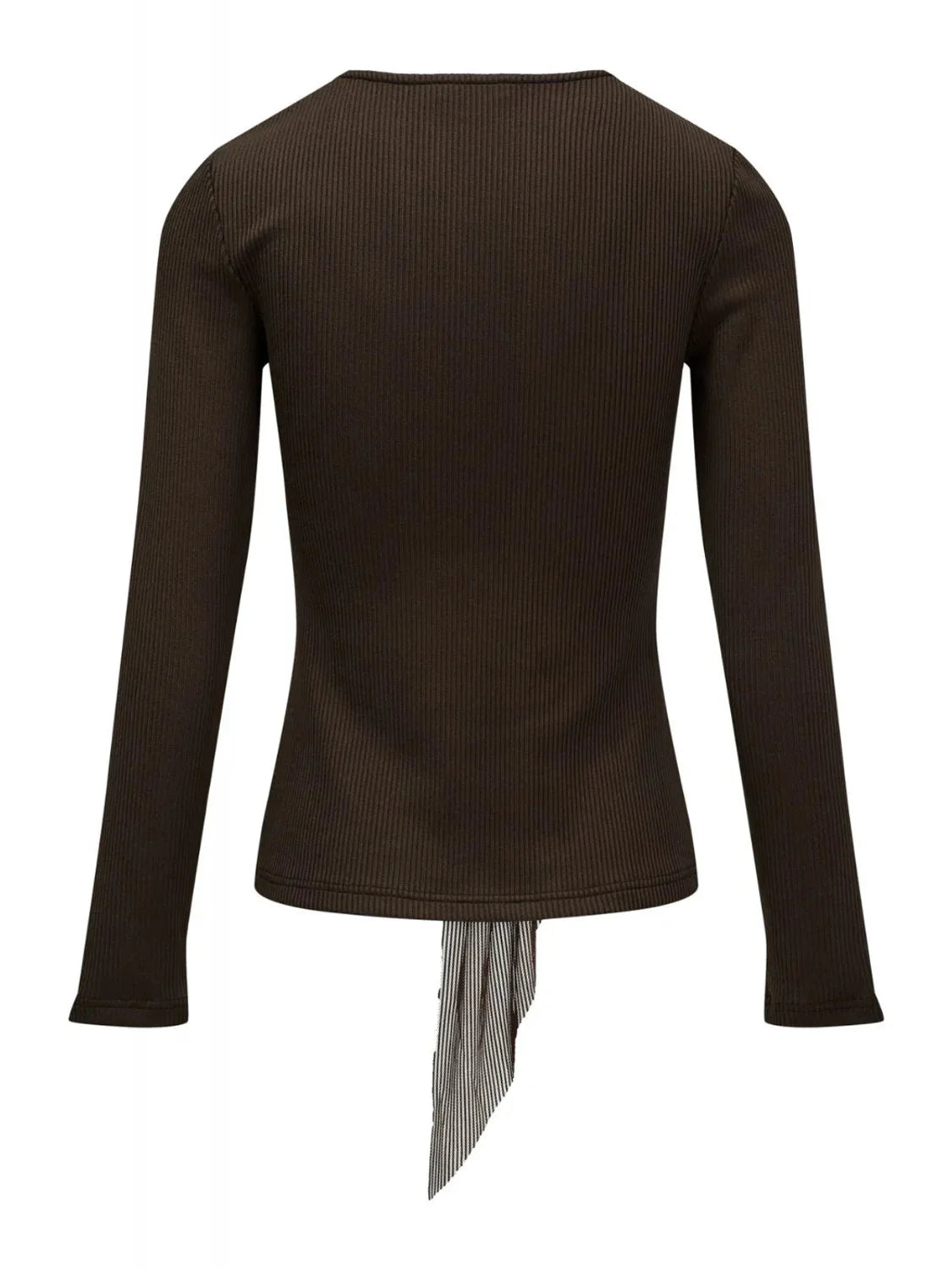 Top Lazo Delantero Salsa Jeans Marrón | Bicos de Fío