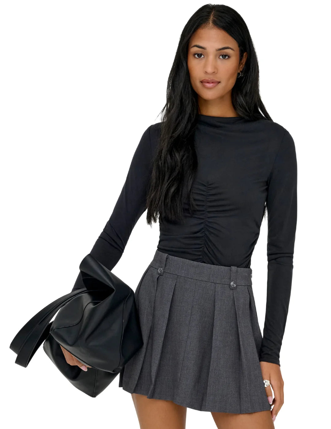 Top ONLY Hannah Negro | Bicos de Fío