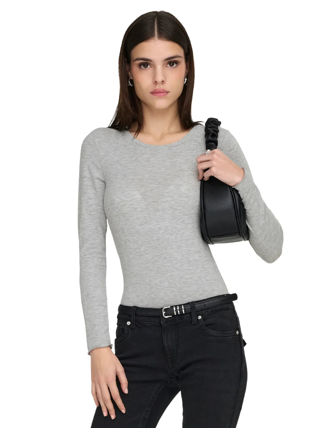 Top ONLY Virro Gris | Bicos de Fío