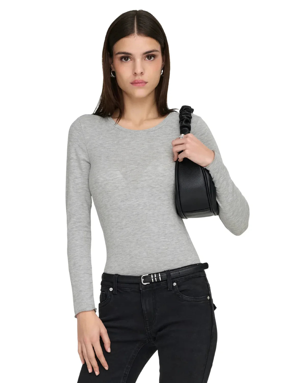Top ONLY Virro Gris | Bicos de Fío