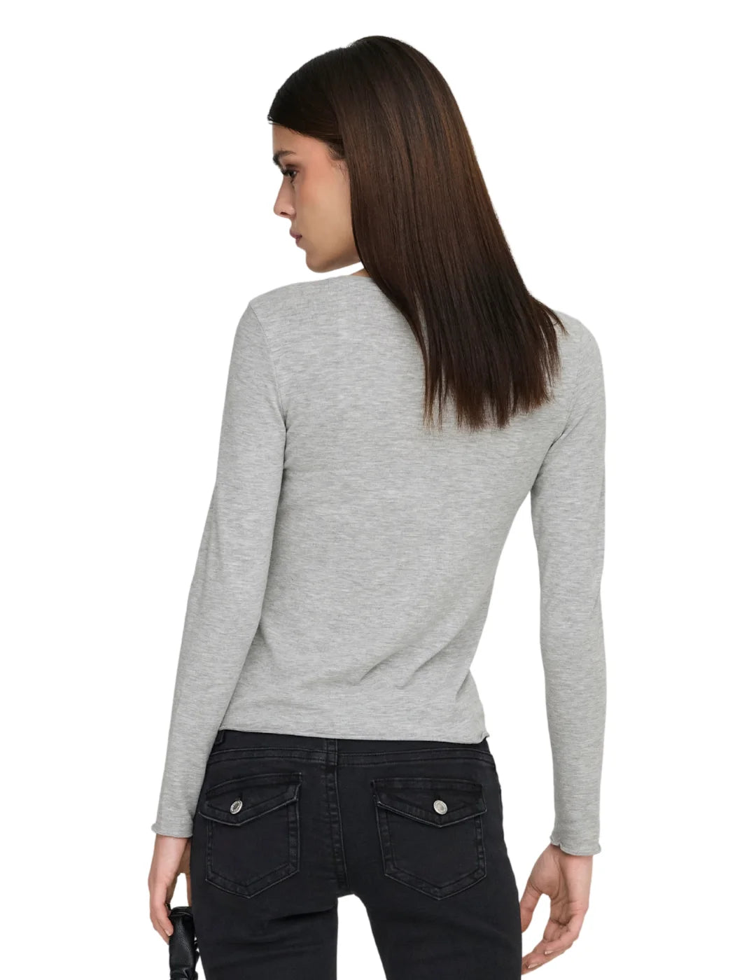 Top ONLY Virro Gris | Bicos de Fío