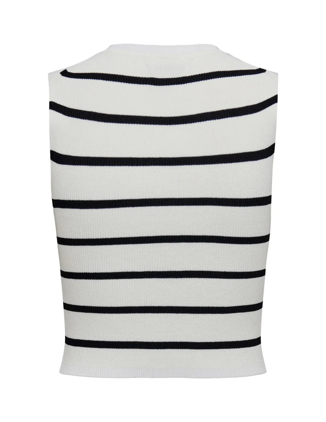 Top ONLY Majli Rayas Blanco | Bicos de Fío