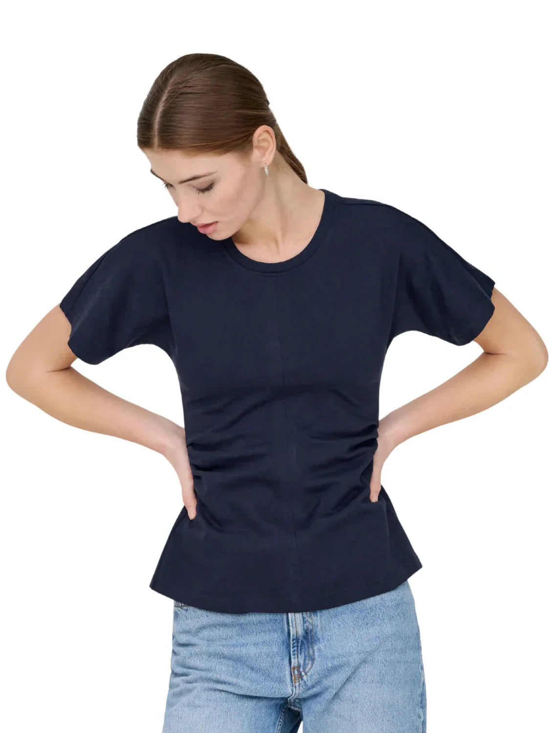 Top ONLY Marie Azul Marino | Bicos de Fío