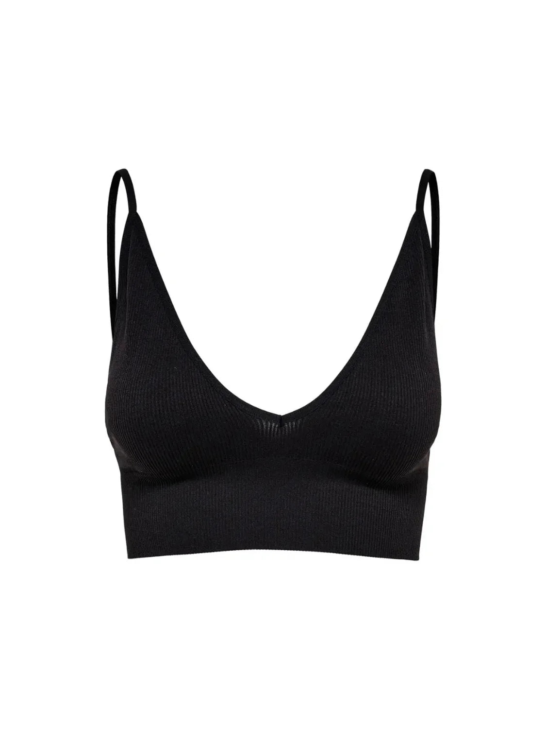 Crop Top ONLY Vicky Negro | Bicos de Fío