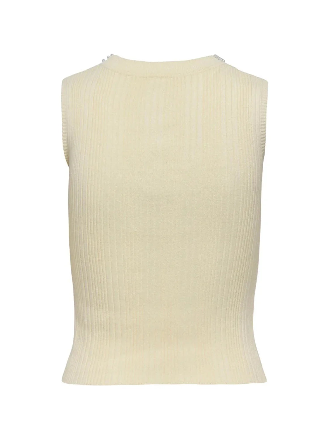Top Sin Mangas ONLY Meg Beige | Bicos de Fío