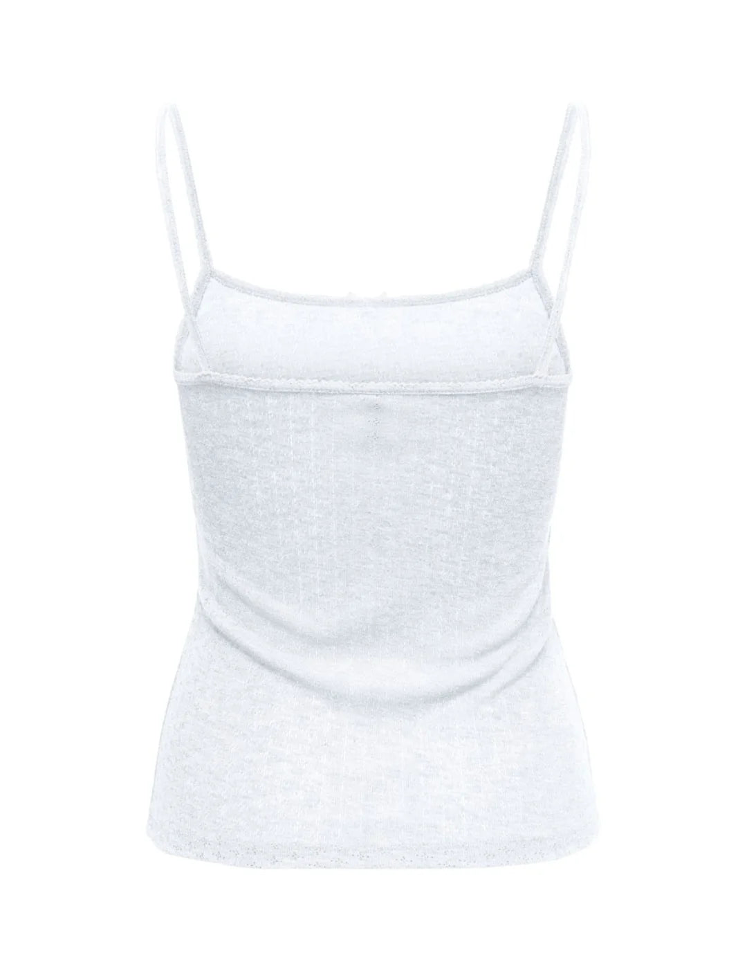 Top Tirantes Lazo ONLY Kalli Blanco | Bicos de Fío