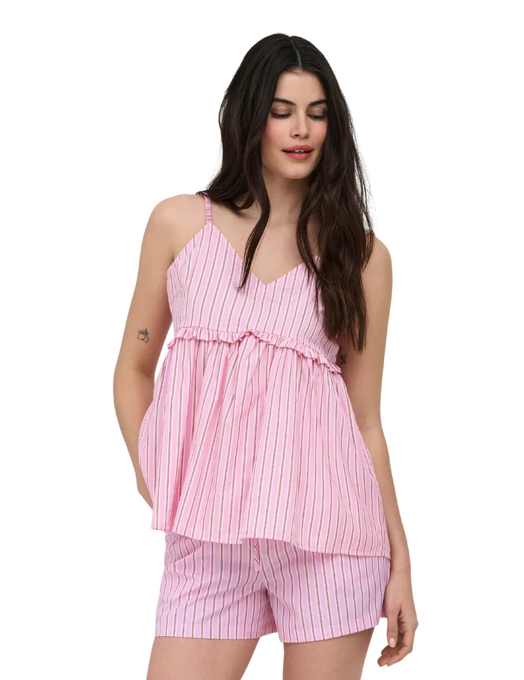 Top Tirantes ONLY Loris Rosa | Bicos de Fío