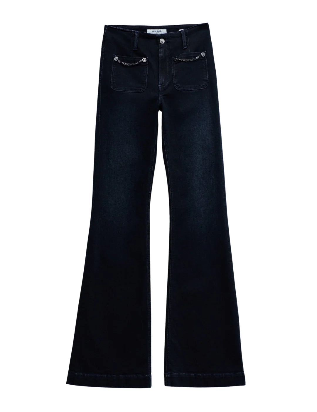 Vaqueros Destiny Push Up Flare Salsa Jeans Azul Oscuro | Bicos de Fío