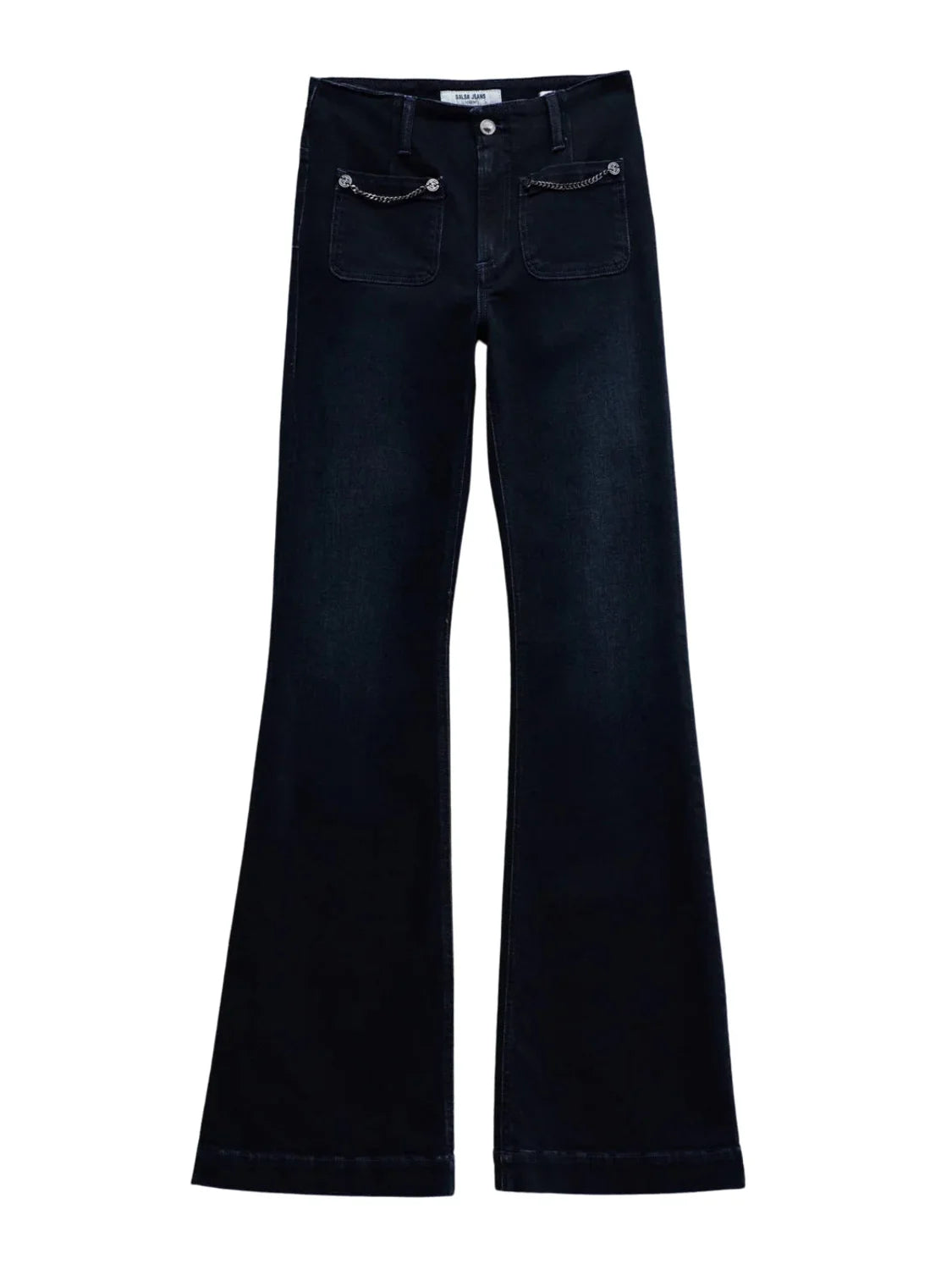 Vaqueros Destiny Push Up Flare Salsa Jeans Azul Oscuro | Bicos de Fío
