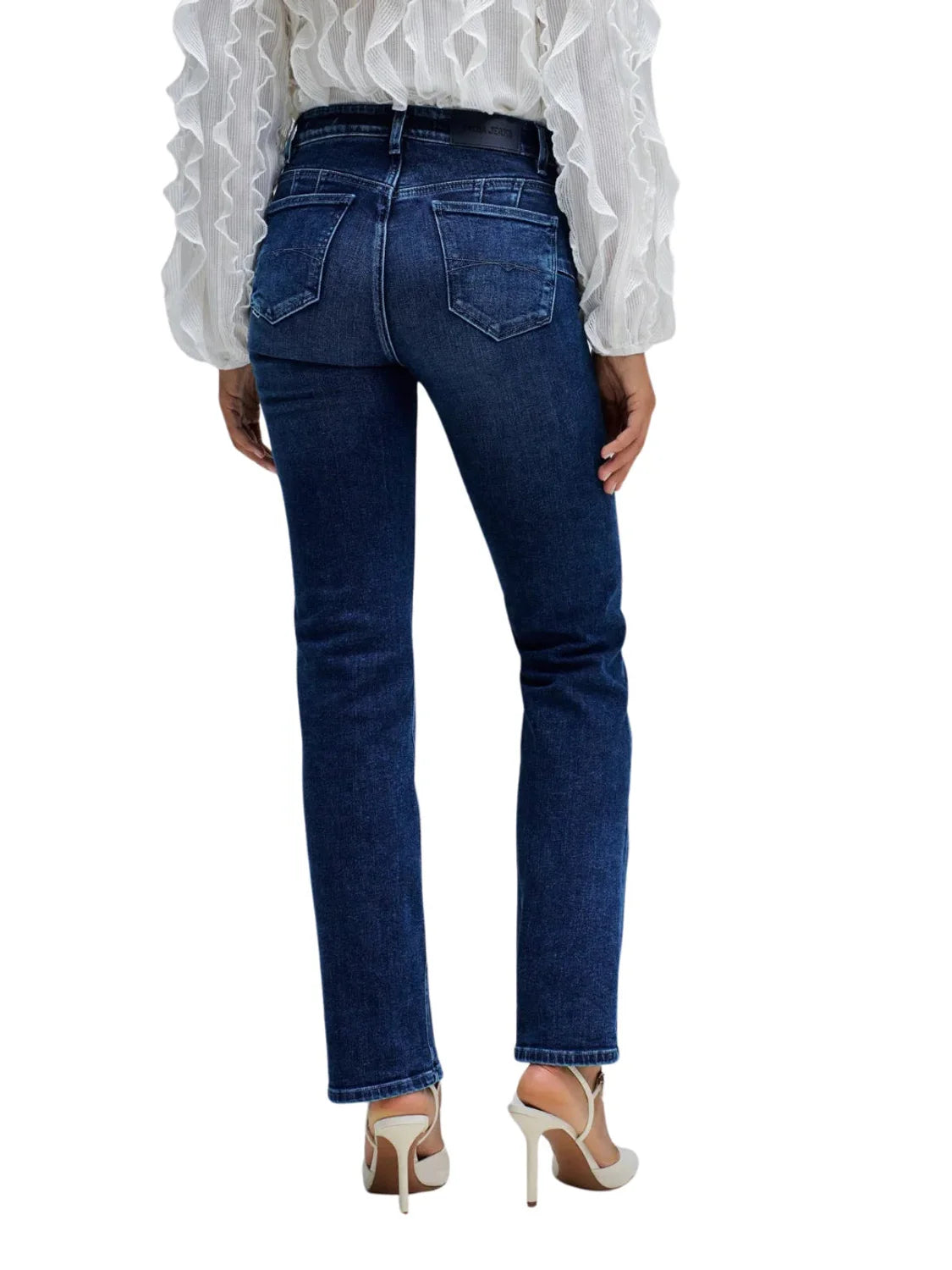 Vaqueros Destiny Push Up Straight Salsa Jeans Azul | Bicos de Fío