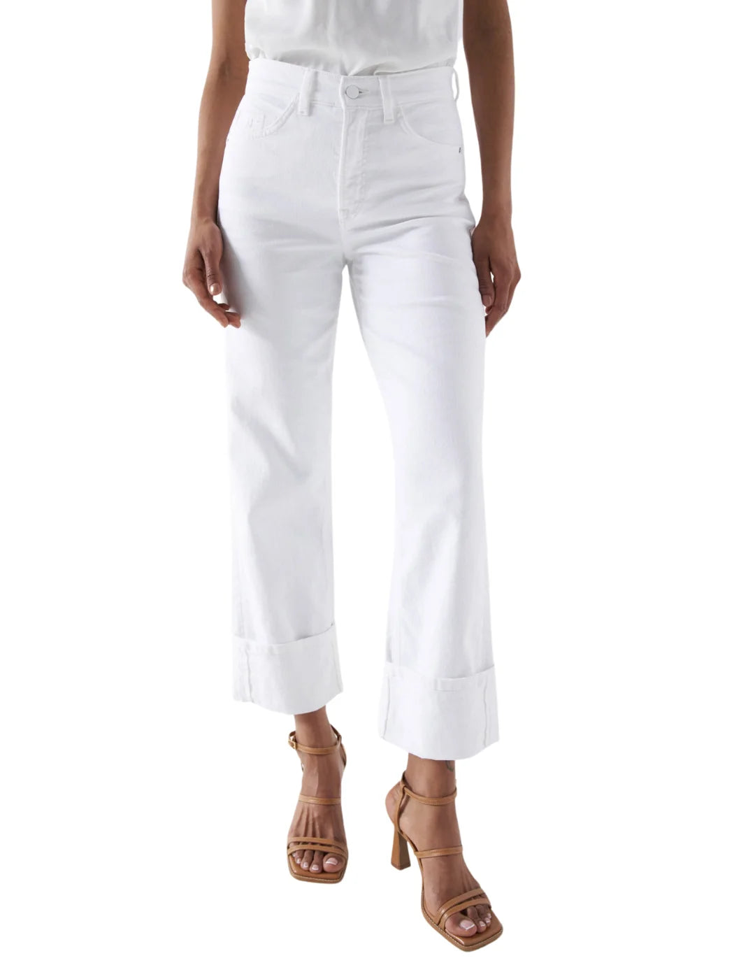 Vaqueros Faith Push In Straight Salsa Jeans Blanco