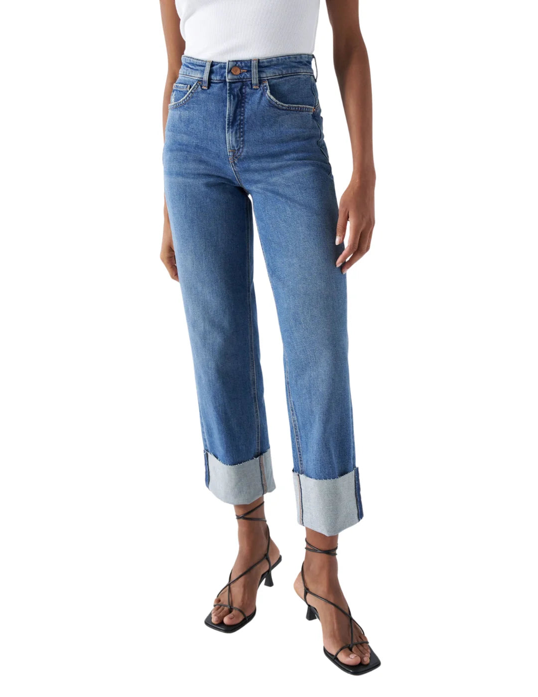 Vaqueros Faith Push In Straight Salsa Jeans Azul