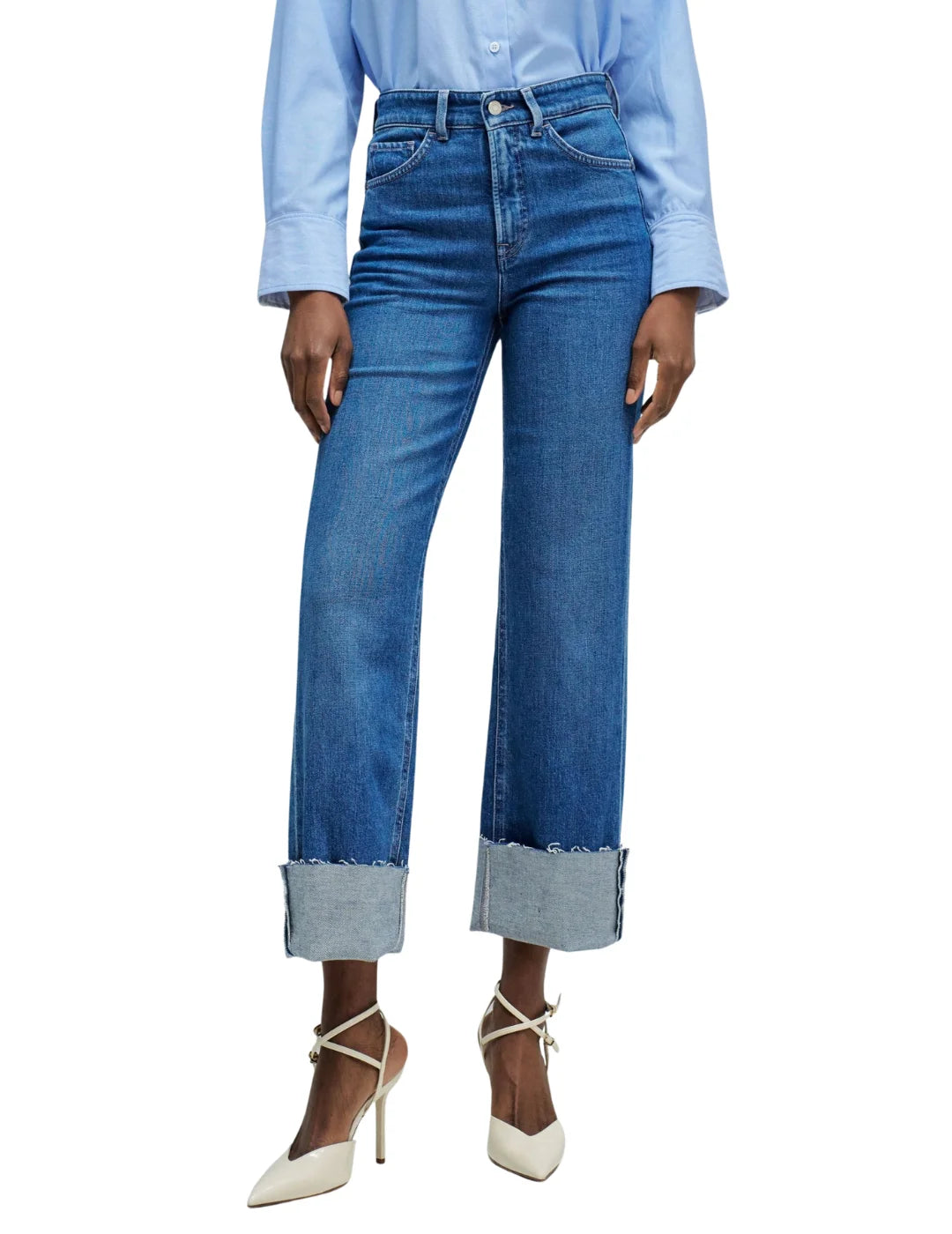 Vaqueros Faith Push In Straight Salsa Jeans Azul | Bicos de Fío
