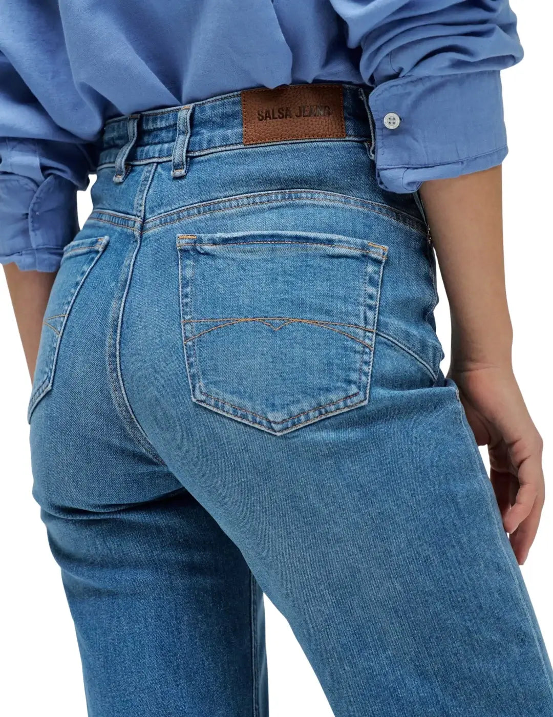 Vaqueros Faith Push In Straight Salsa Jeans Azul Medium | Bicos de Fío