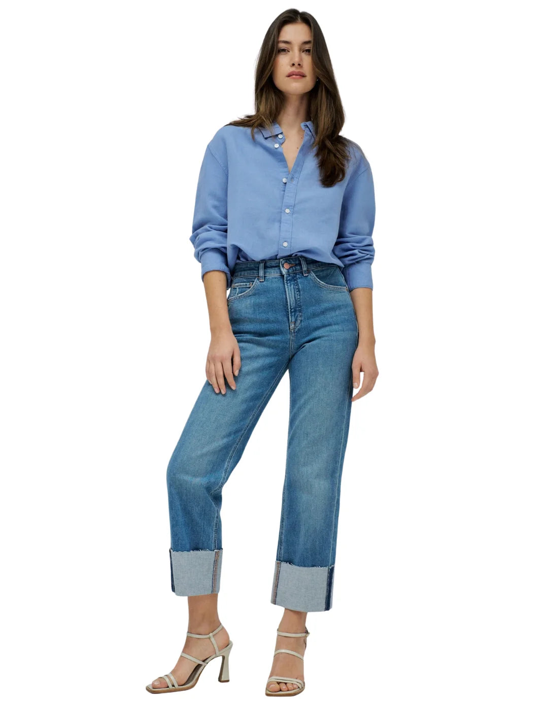Vaqueros Faith Push In Straight Salsa Jeans Azul Medium | Bicos de Fío